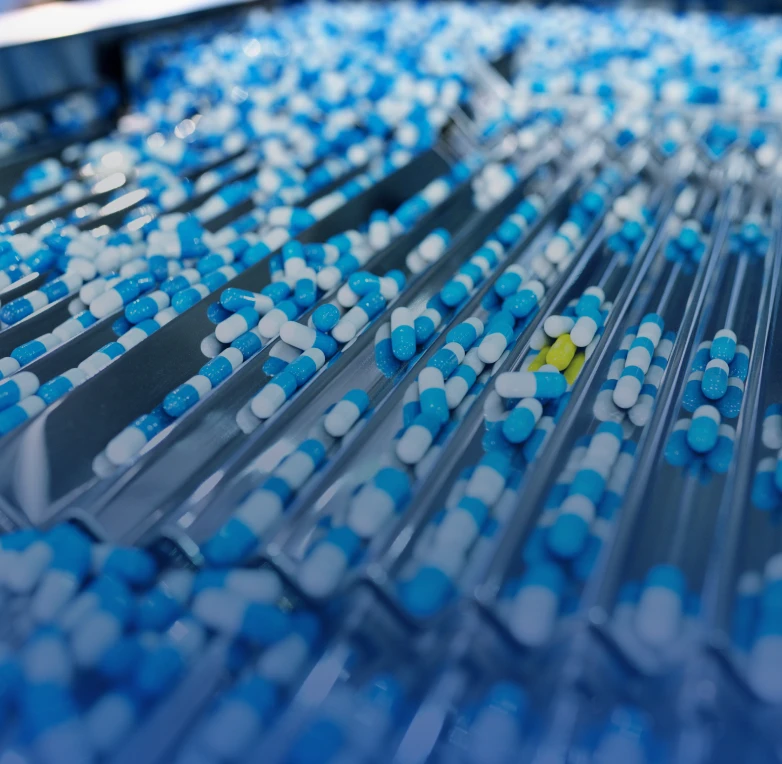 Pharmaceutical capsules in production process